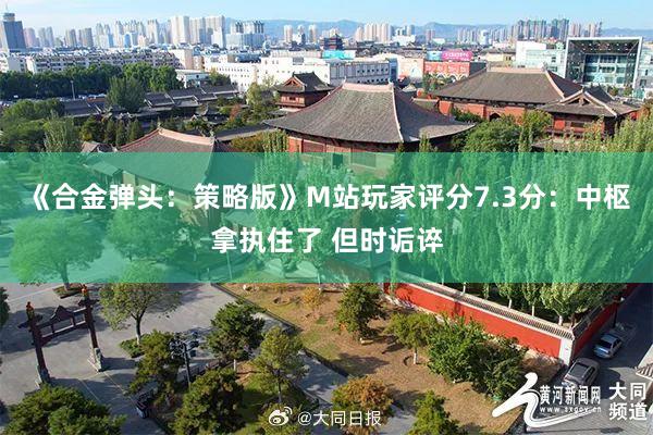 《合金弹头：策略版》M站玩家评分7.3分：中枢拿执住了 但时诟谇